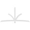 Ekena Millwork Davenport Architectural Grade PVC Gable Bracket, 108"W x 54"H x 4"D x 4"F, 12/12 Pitch GBP108X54X0404DAV00 - alternate 3